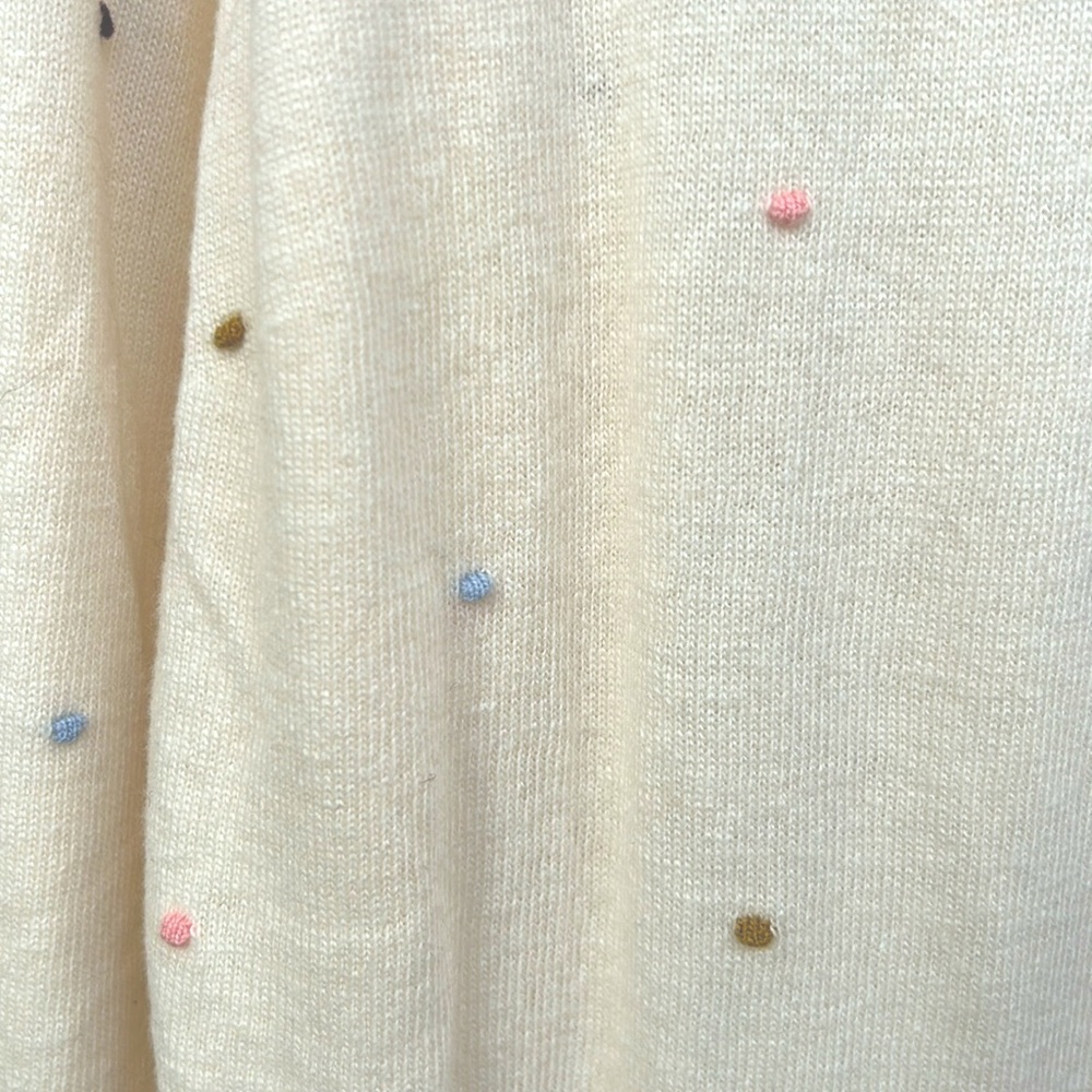 Creamy Polka Dot Loft Sweater 14 - Picture 3 of 9